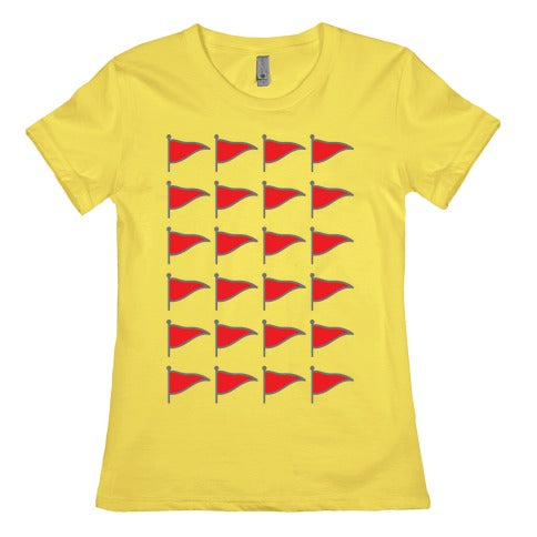 Red Flags Women's Cotton Tee